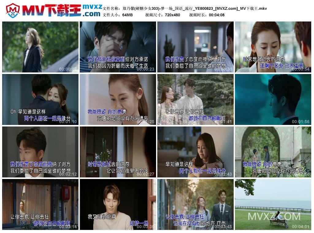 郑乃馨(硬糖少女303)-梦一场_国语_流行_YE800823